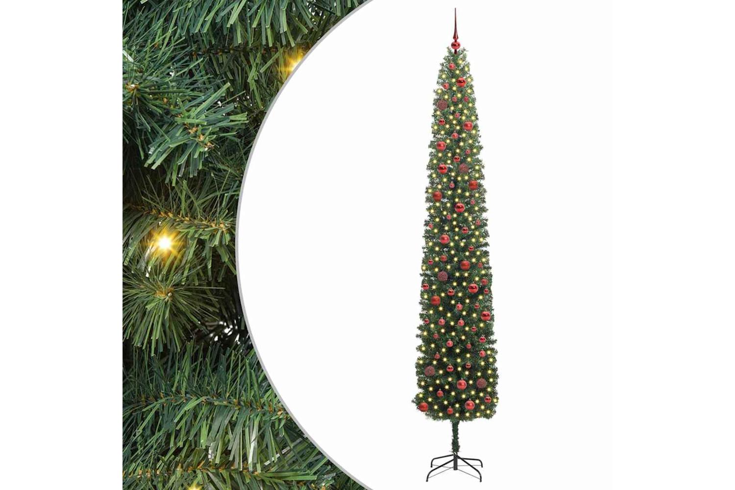 Vidaxl Artificial Christmas Tree With 300 Leds With Stand Green 270 Cm