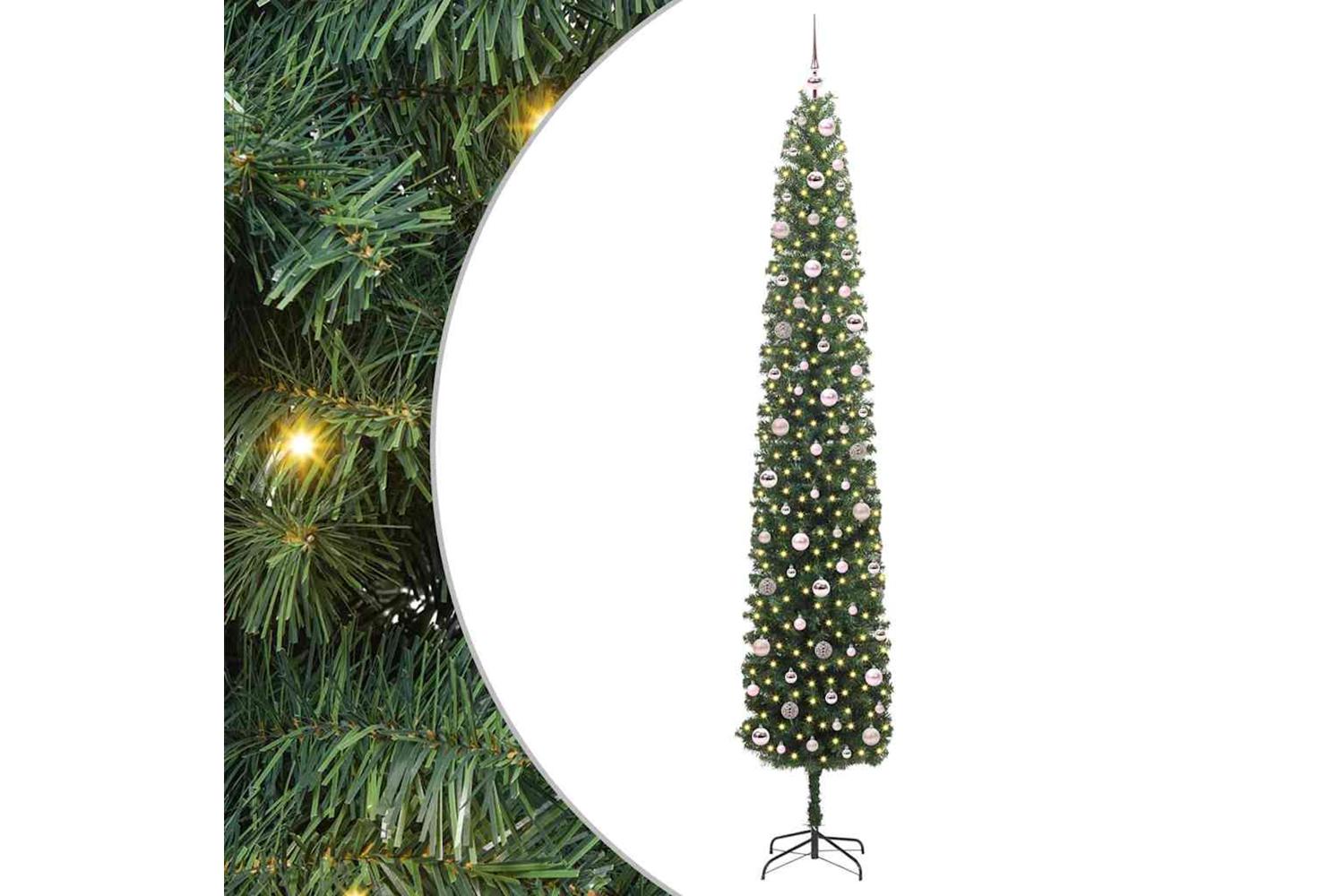 Vidaxl Artificial Christmas Tree With 300 Leds With Stand Green 270 Cm