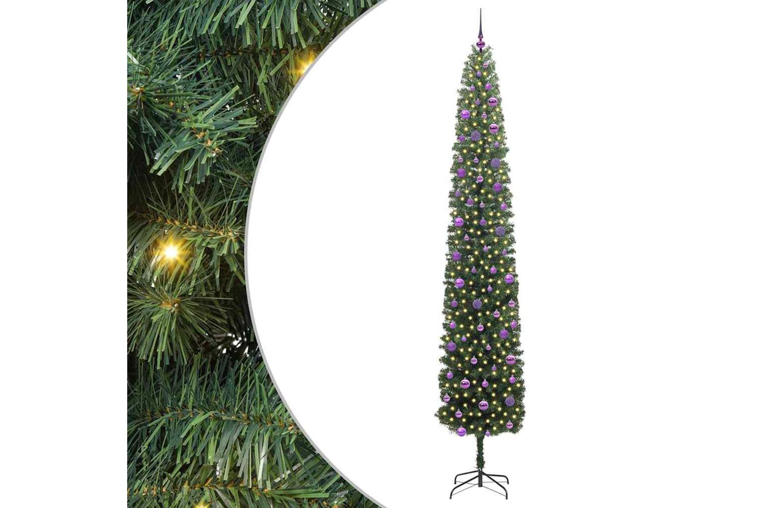 Vidaxl Artificial Christmas Tree With 300 Leds With Stand Green 270 Cm