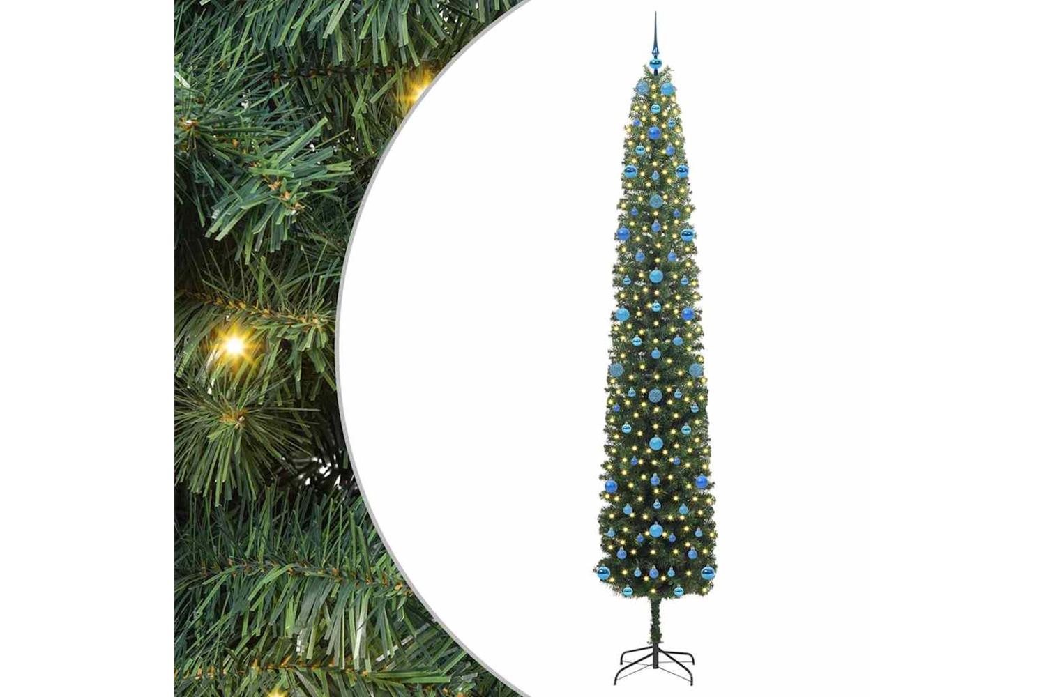 Vidaxl Artificial Christmas Tree With 300 Leds With Stand Green 270 Cm