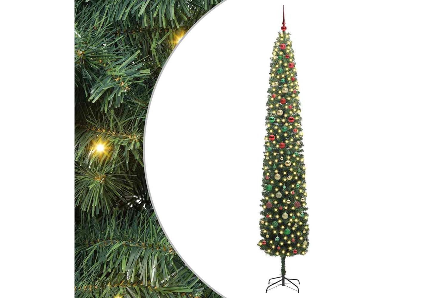 Vidaxl Artificial Christmas Tree With 300 Leds With Stand Green 270 Cm