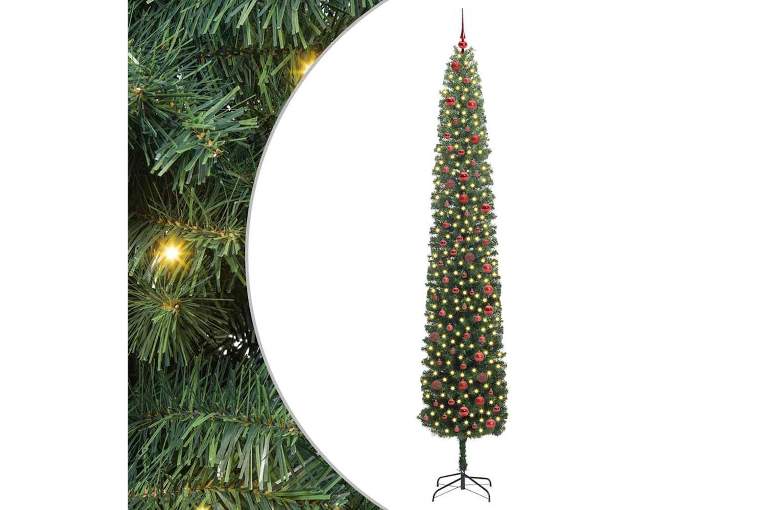 Vidaxl Artificial Christmas Tree With 300 Leds With Stand Green 300 Cm