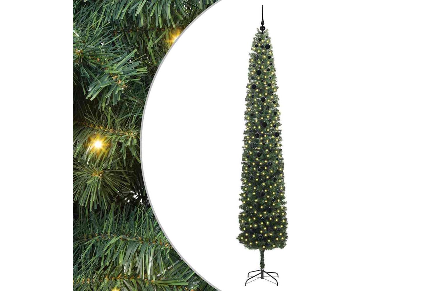 Vidaxl Artificial Christmas Tree With 300 Leds With Stand Green 300 Cm