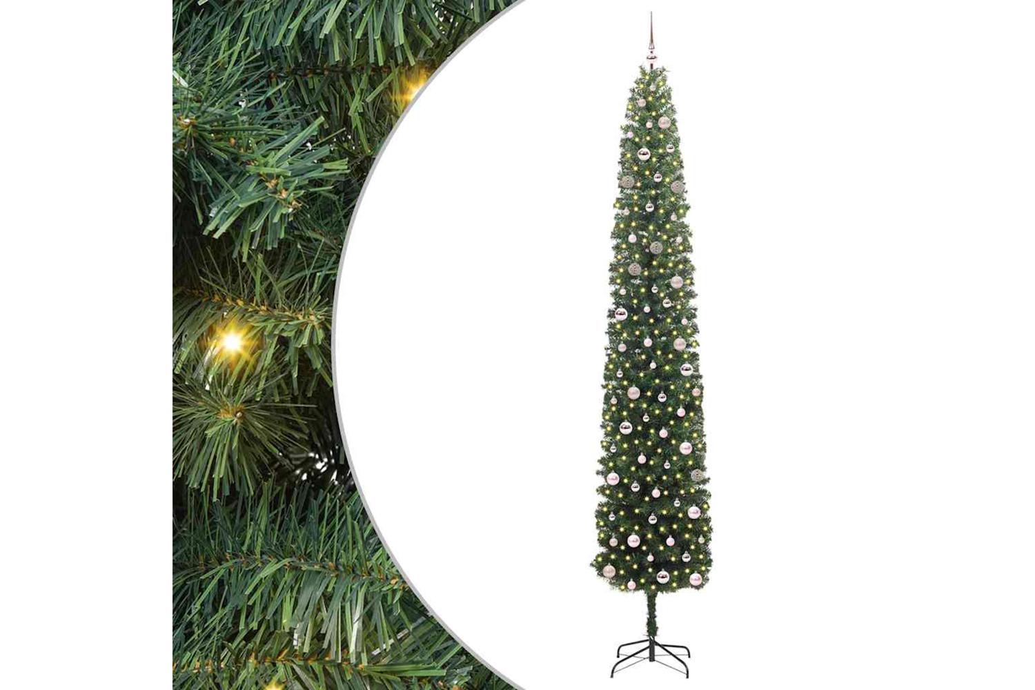 Vidaxl Artificial Christmas Tree With 300 Leds With Stand Green 300 Cm