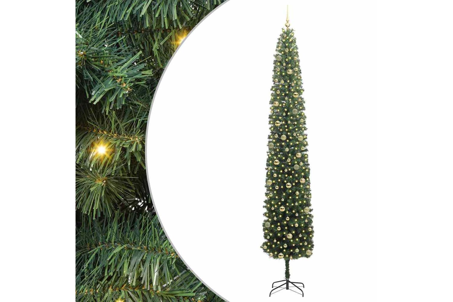 Vidaxl Artificial Christmas Tree With 300 Leds With Stand Green 300 Cm
