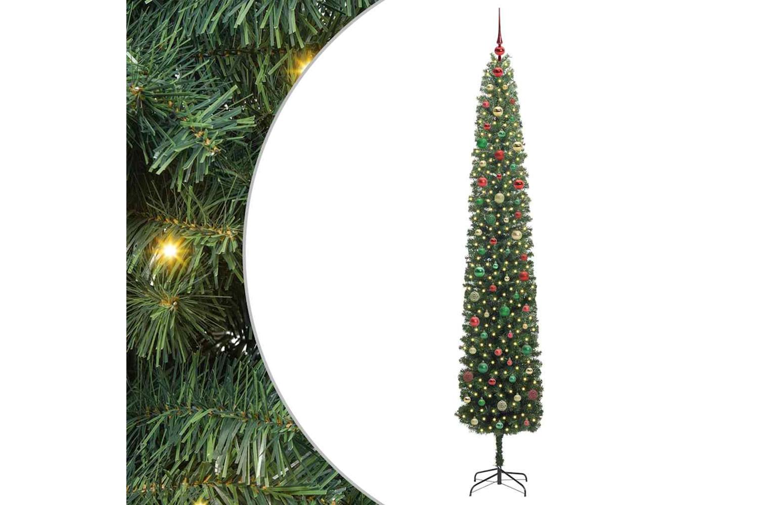 Vidaxl Artificial Christmas Tree With 300 Leds With Stand Green 300 Cm