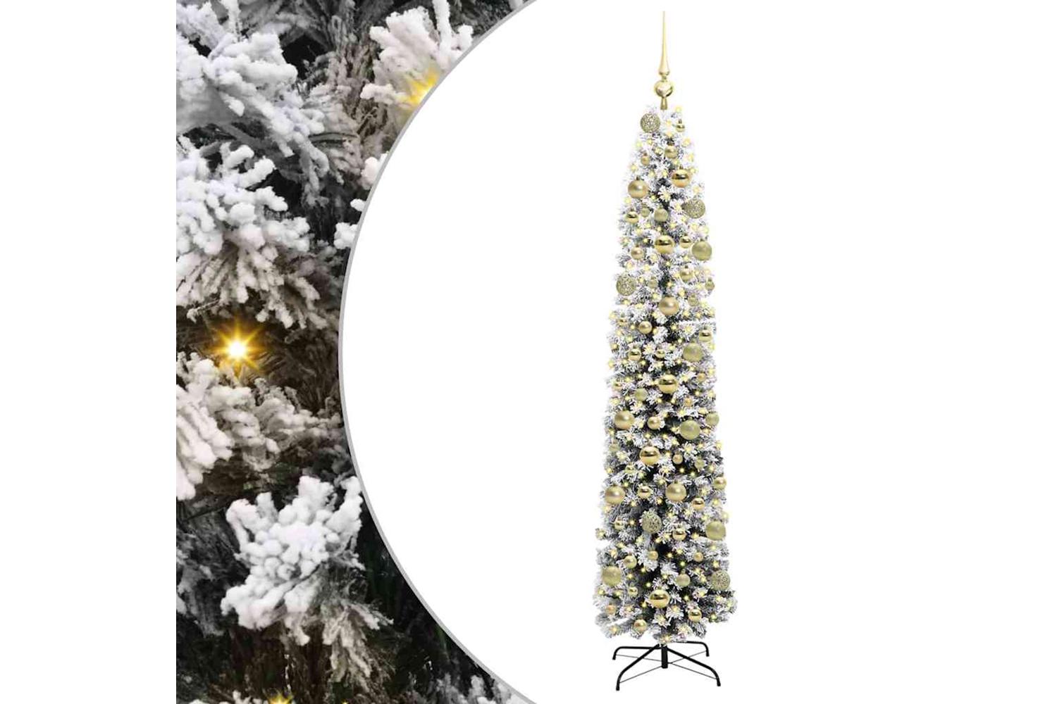 Vidaxl Artificial Christmas Tree With 300 Leds With Stand Green 180 Cm