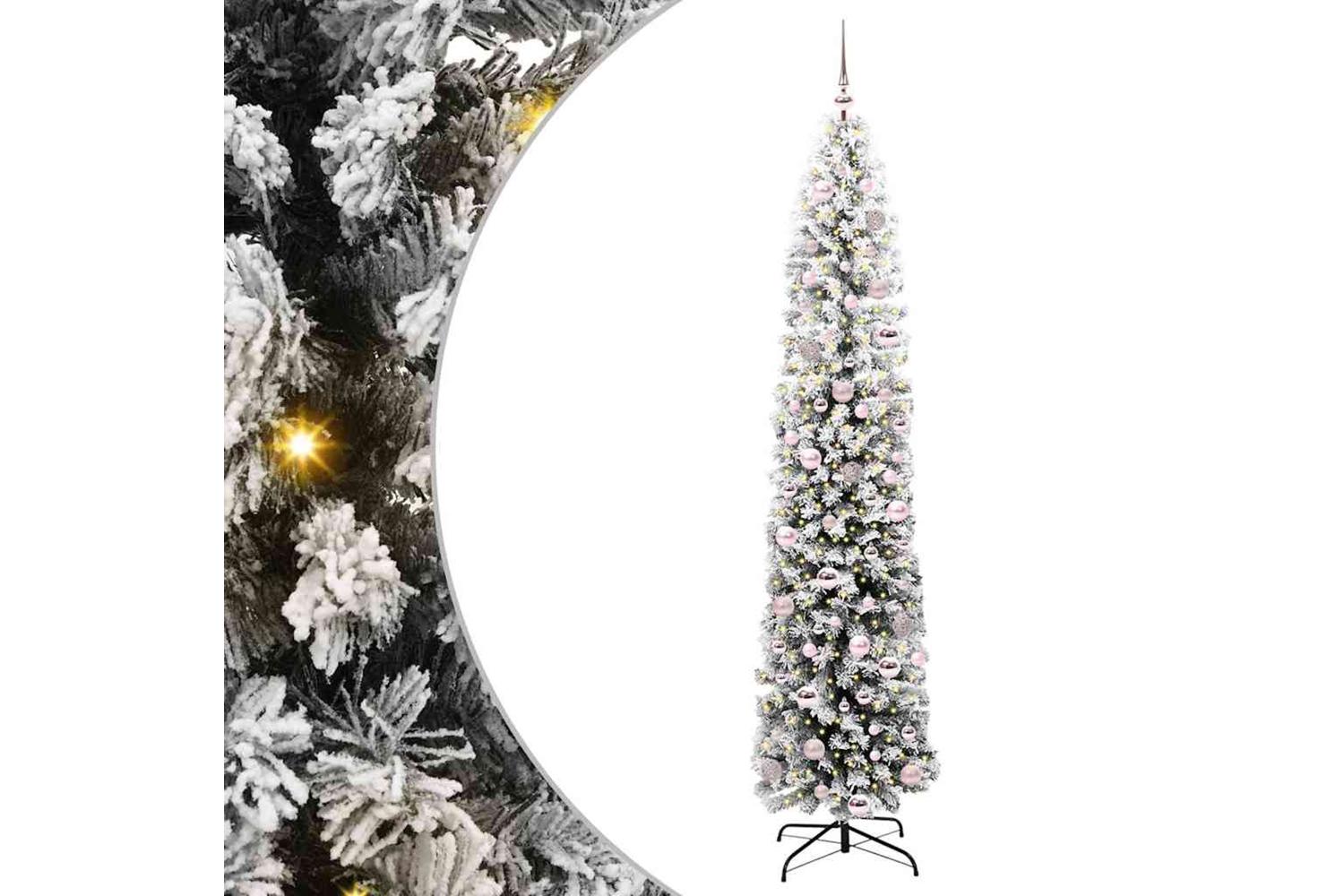 Vidaxl Artificial Christmas Tree With 300 Leds With Stand Green 210 Cm