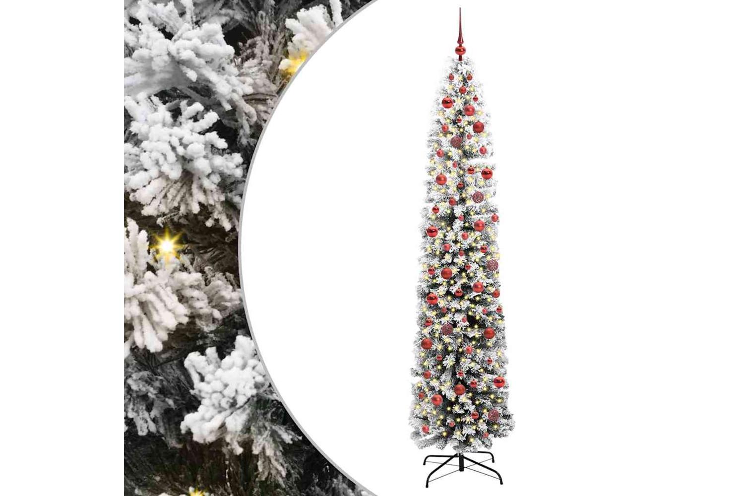 Vidaxl Artificial Christmas Tree With 300 Leds With Stand Green 240 Cm