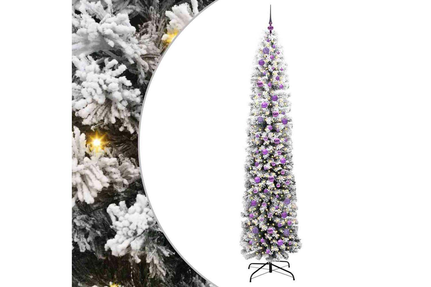 Vidaxl Artificial Christmas Tree With 300 Leds With Stand Green 240 Cm