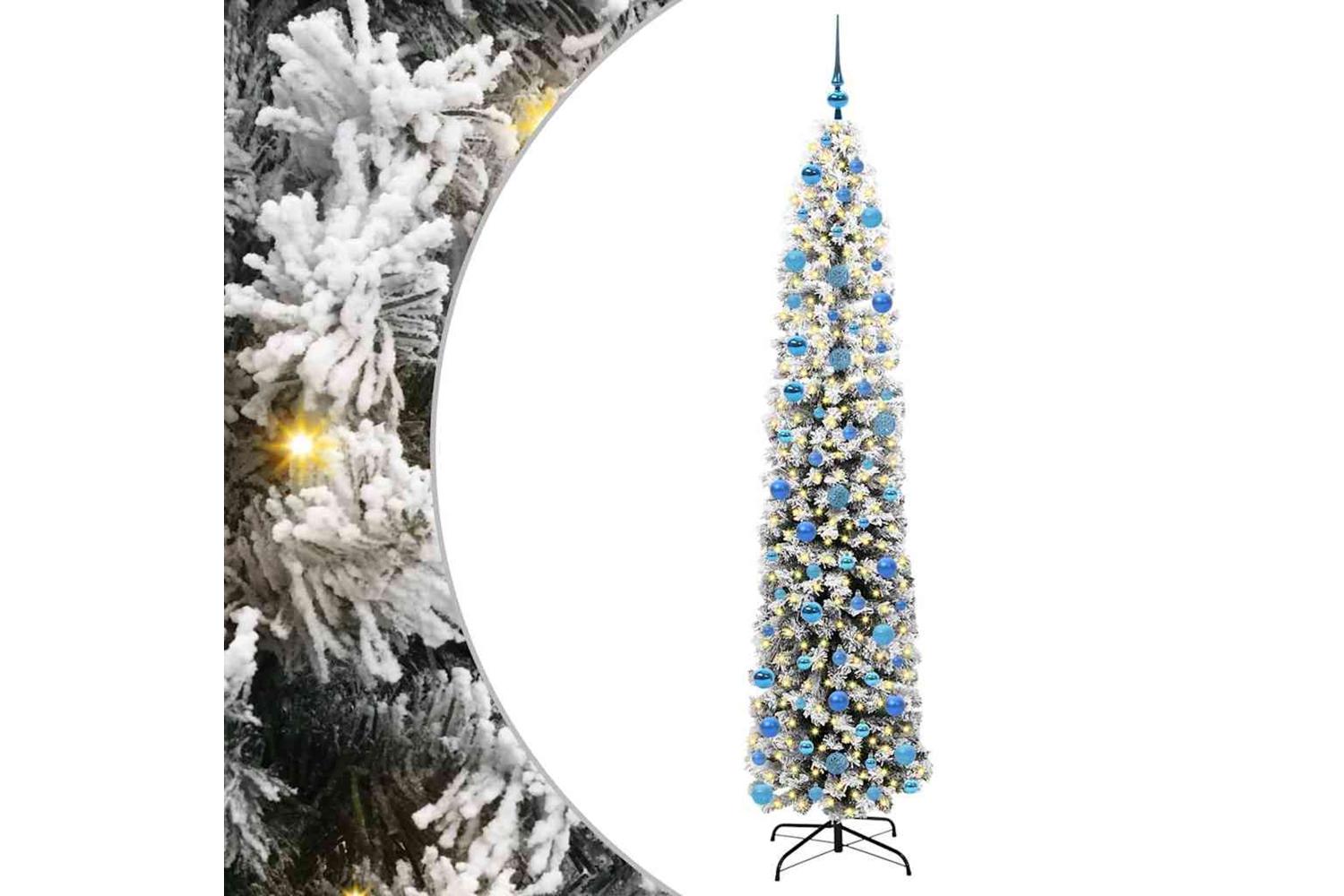 Vidaxl Artificial Christmas Tree With 300 Leds With Stand Green 240 Cm