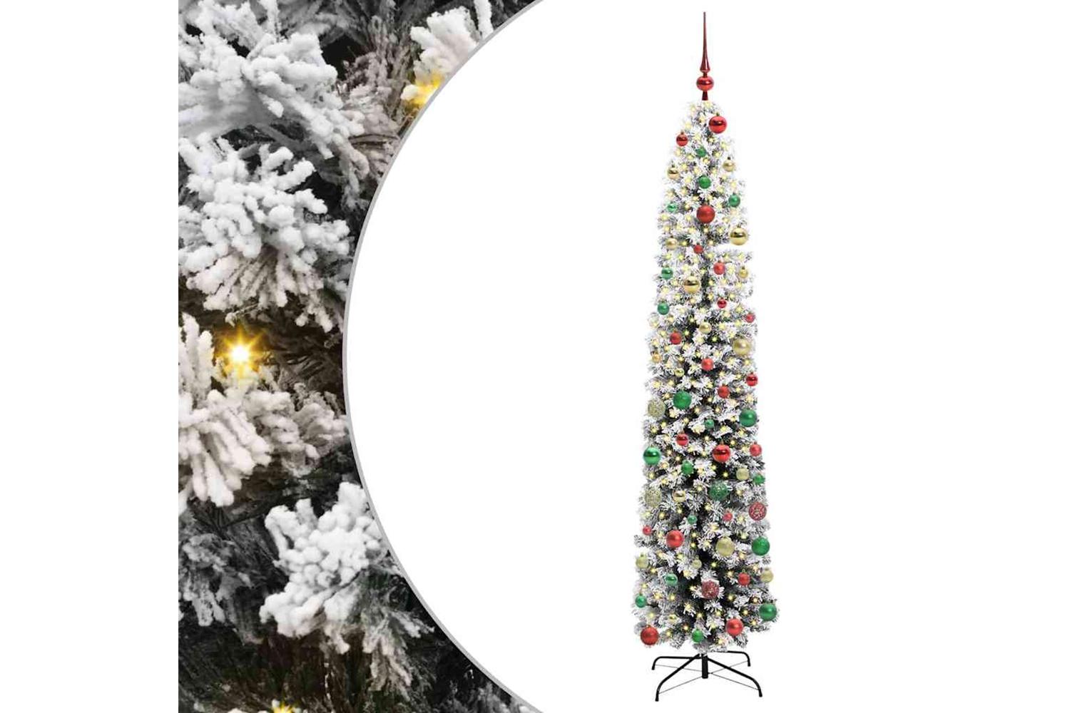Vidaxl Artificial Christmas Tree With 300 Leds With Stand Green 240 Cm
