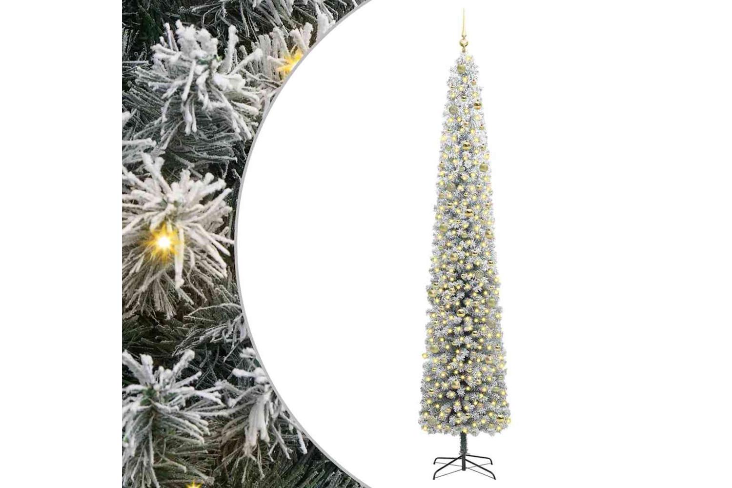 Vidaxl Artificial Christmas Tree With 300 Leds With Stand Green 270 Cm