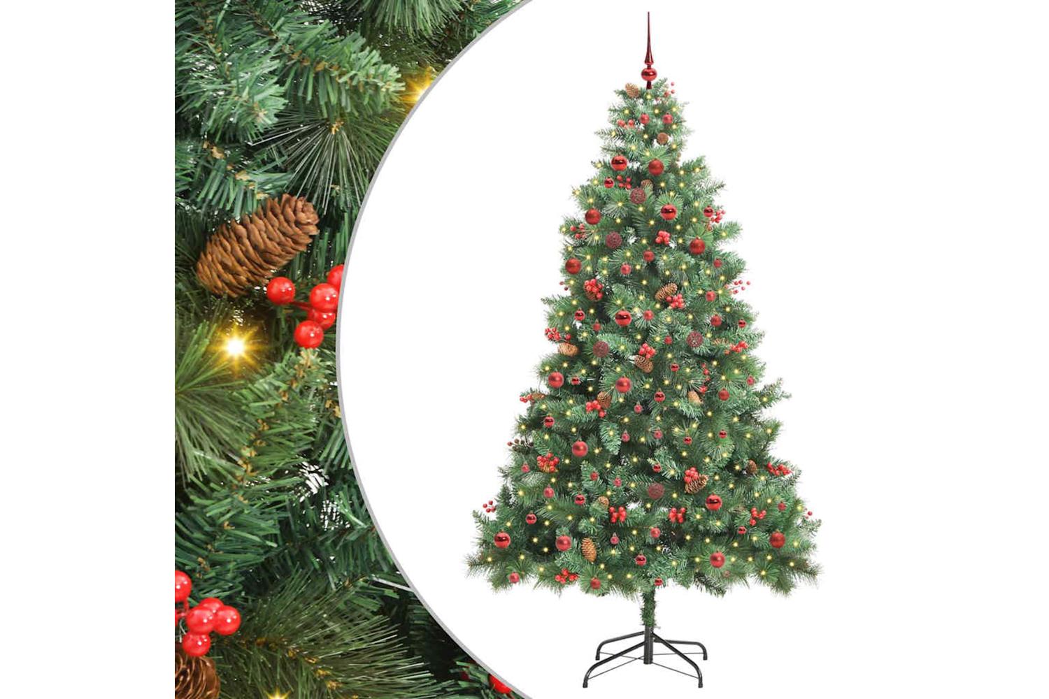 Vidaxl Artificial Christmas Tree Green 210 Cm Pvc And Metal