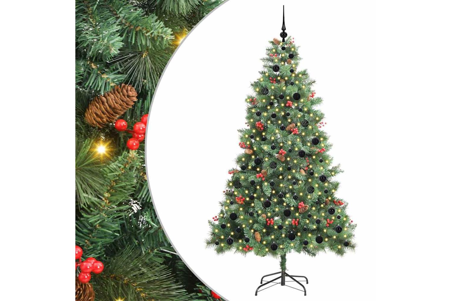 Vidaxl Artificial Christmas Tree Green 210 Cm Pvc And Metal