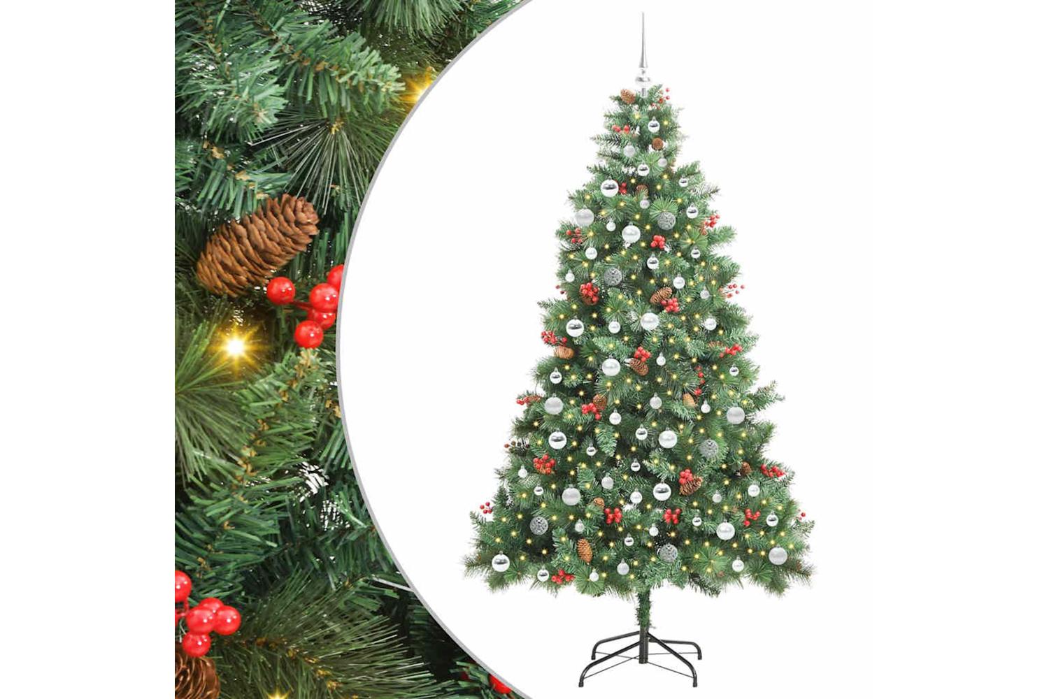 Vidaxl Artificial Christmas Tree Green 210 Cm Pvc And Metal