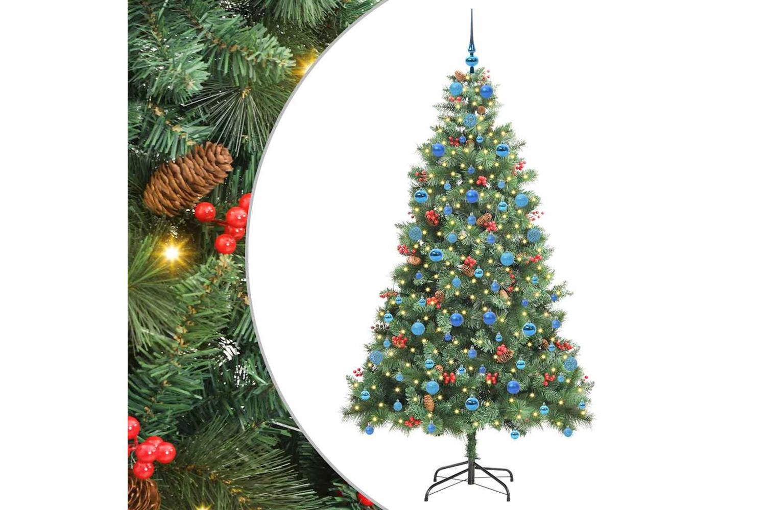 Vidaxl Artificial Christmas Tree Green 210 Cm Pvc And Metal