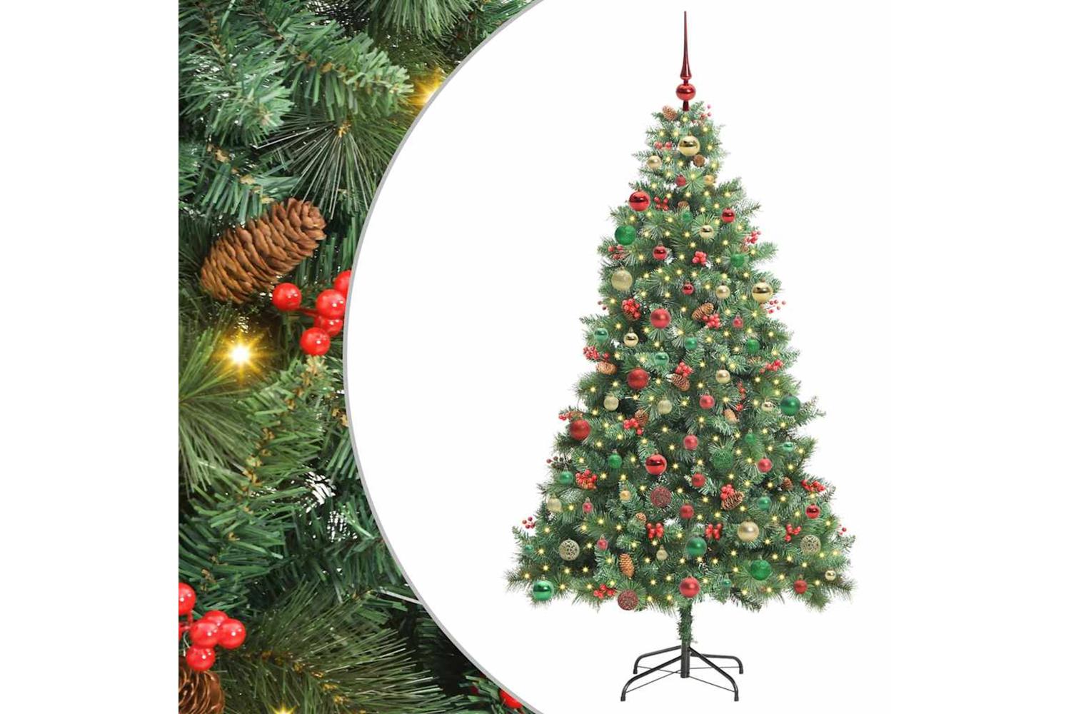 Vidaxl Artificial Christmas Tree Green 210 Cm Pvc And Metal