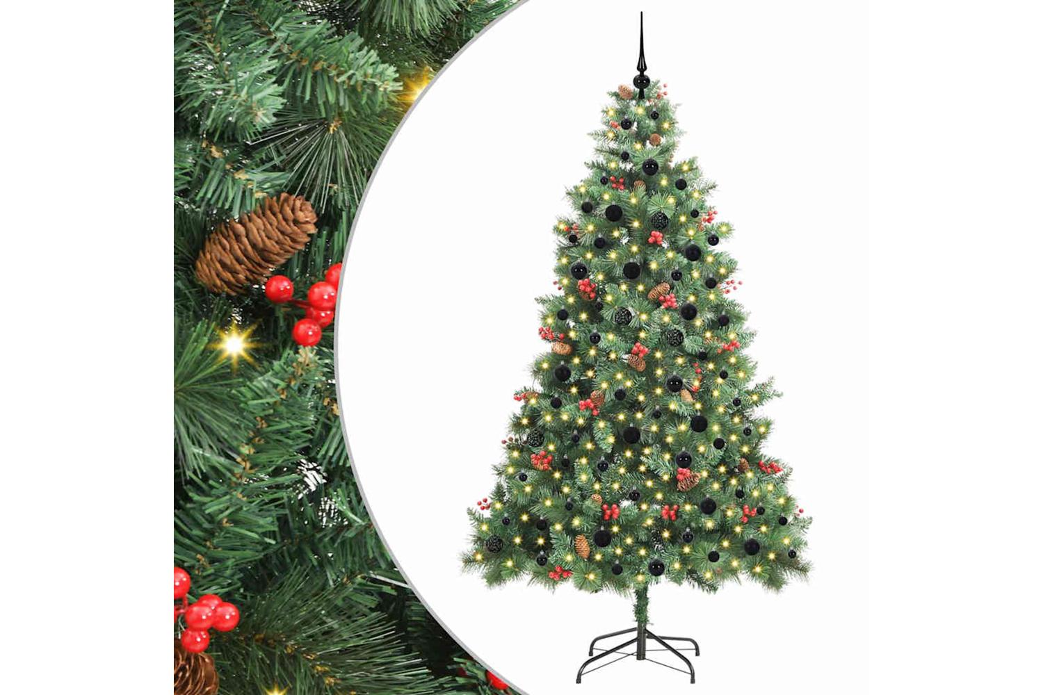 Vidaxl Artificial Christmas Tree Green 240 Cm Pvc And Metal