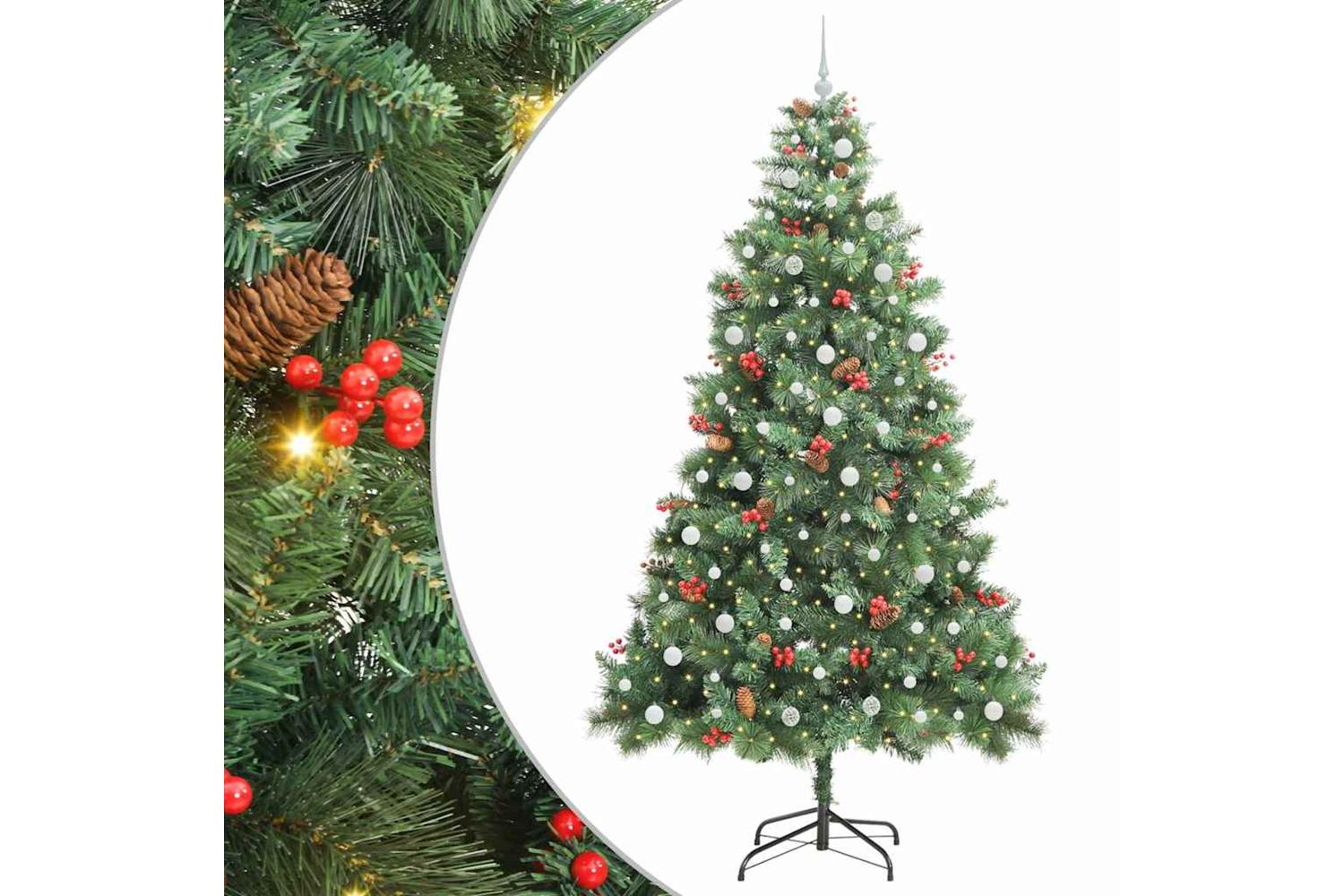 Vidaxl Artificial Christmas Tree Green 240 Cm Pvc And Metal