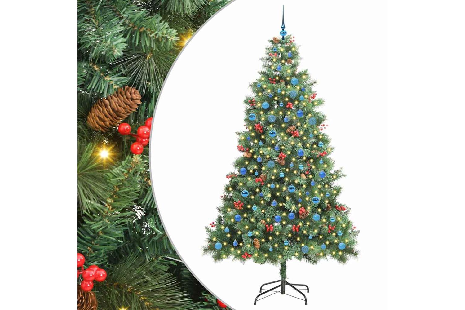 Vidaxl Artificial Christmas Tree Green 240 Cm Pvc And Metal