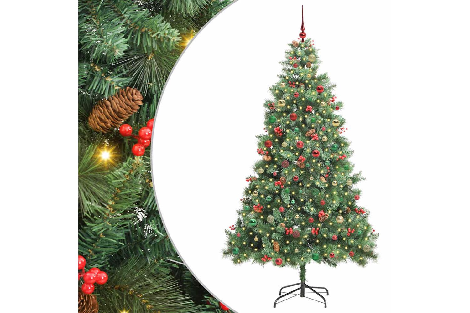 Vidaxl Artificial Christmas Tree Green 240 Cm Pvc And Metal