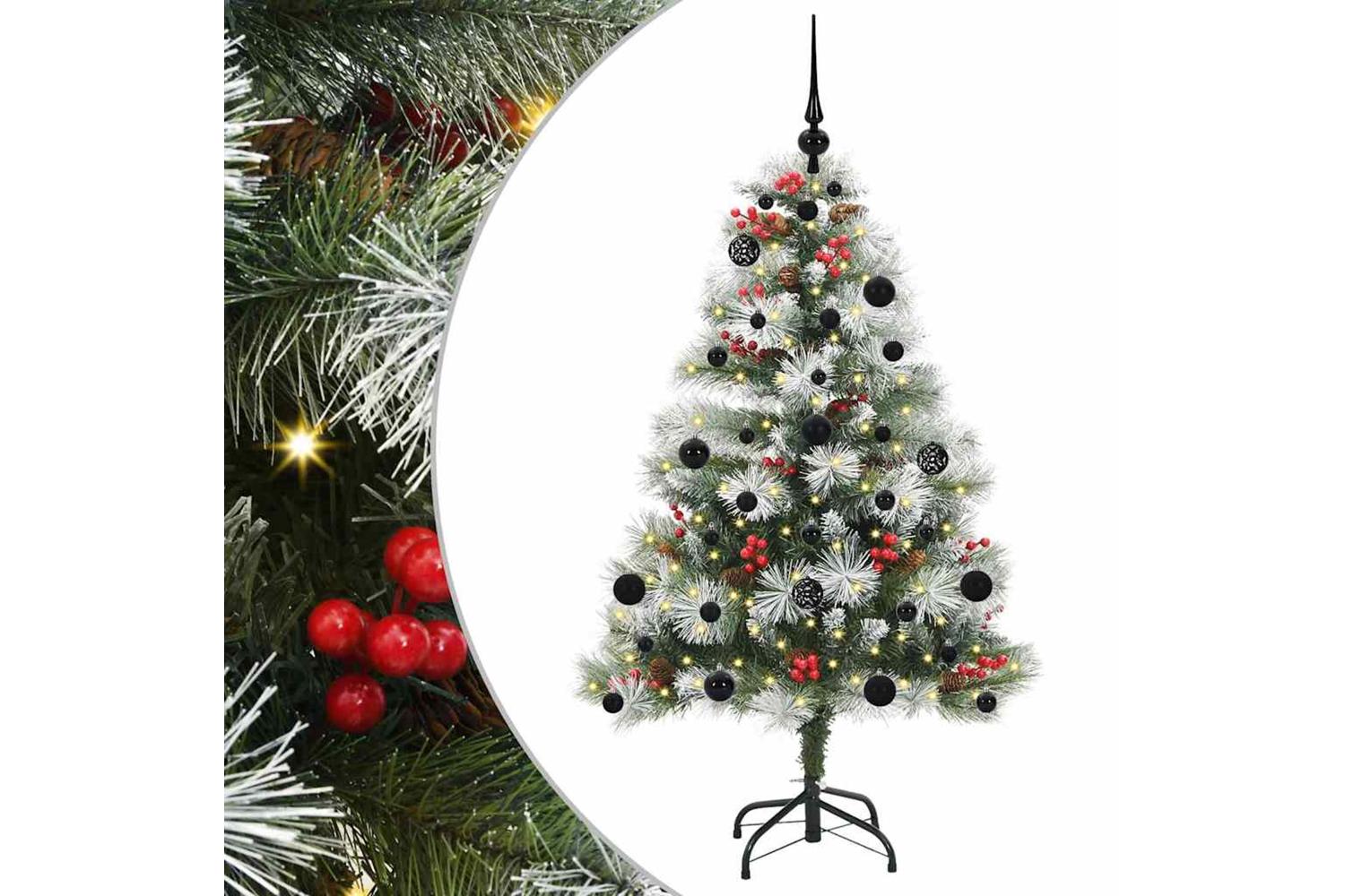 Vidaxl Artificial Christmas Tree Green And White 150 Cm