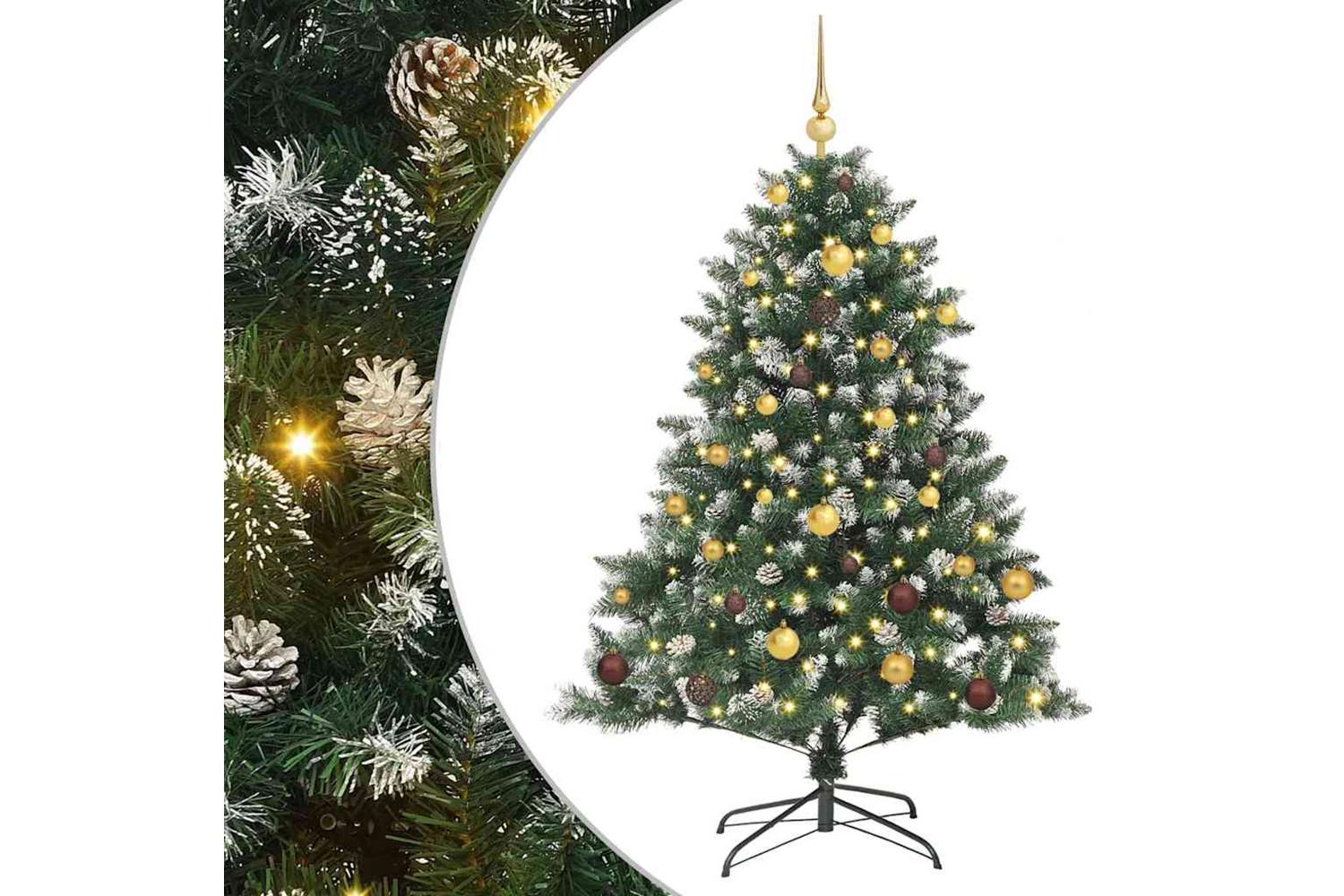 Vidaxl Artificial Christmas Tree With Stand Green 105 X 105 X 150 Cm