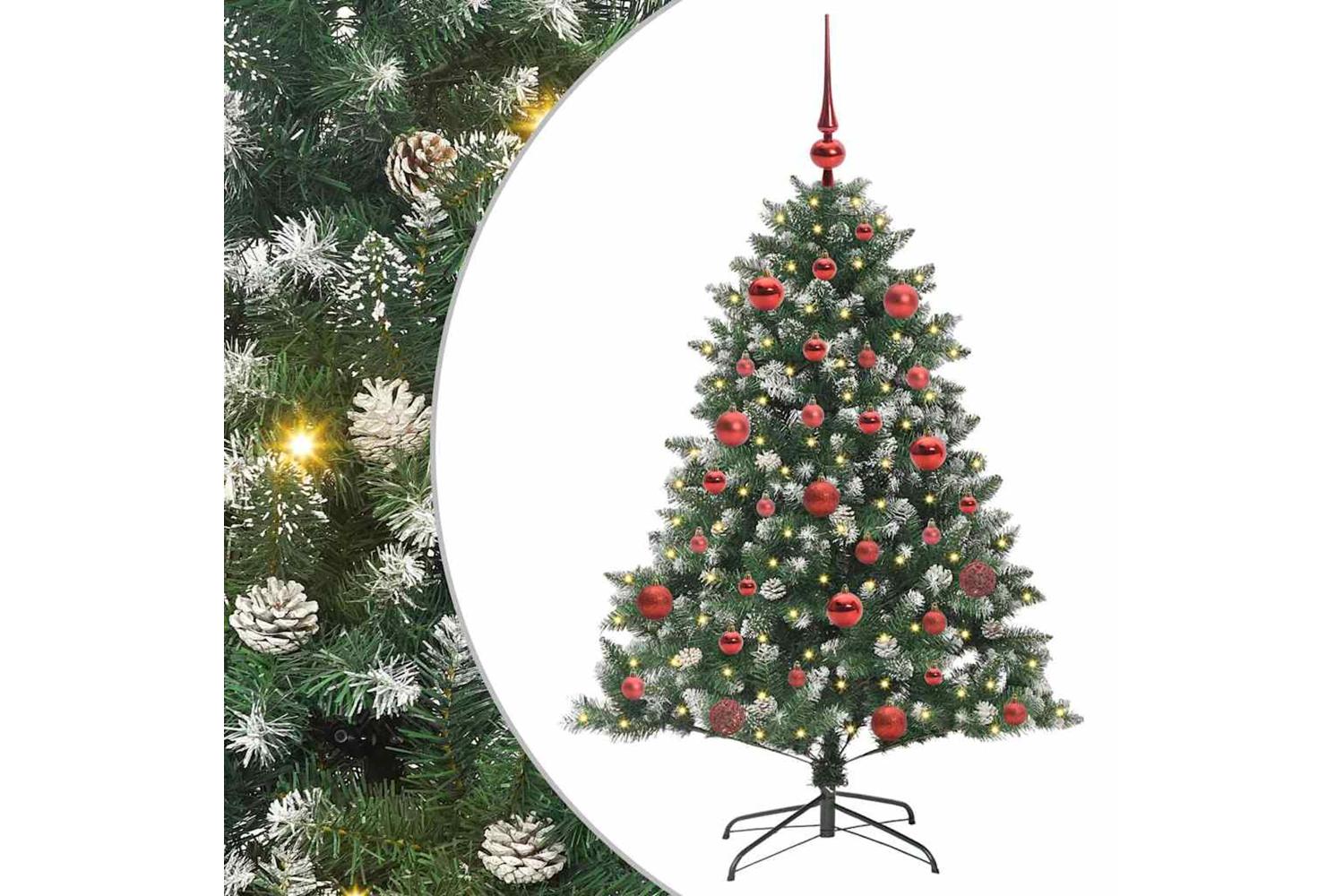 Vidaxl Artificial Christmas Tree With Stand Green 105 X 105 X 150 Cm
