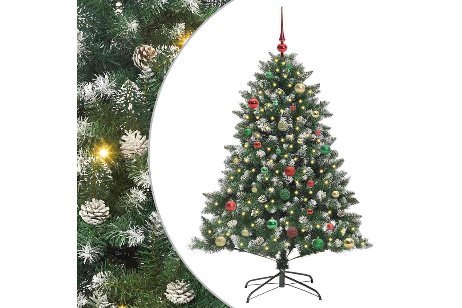 Vidaxl Artificial Christmas Tree With Stand Green 105 X 105 X 150 Cm