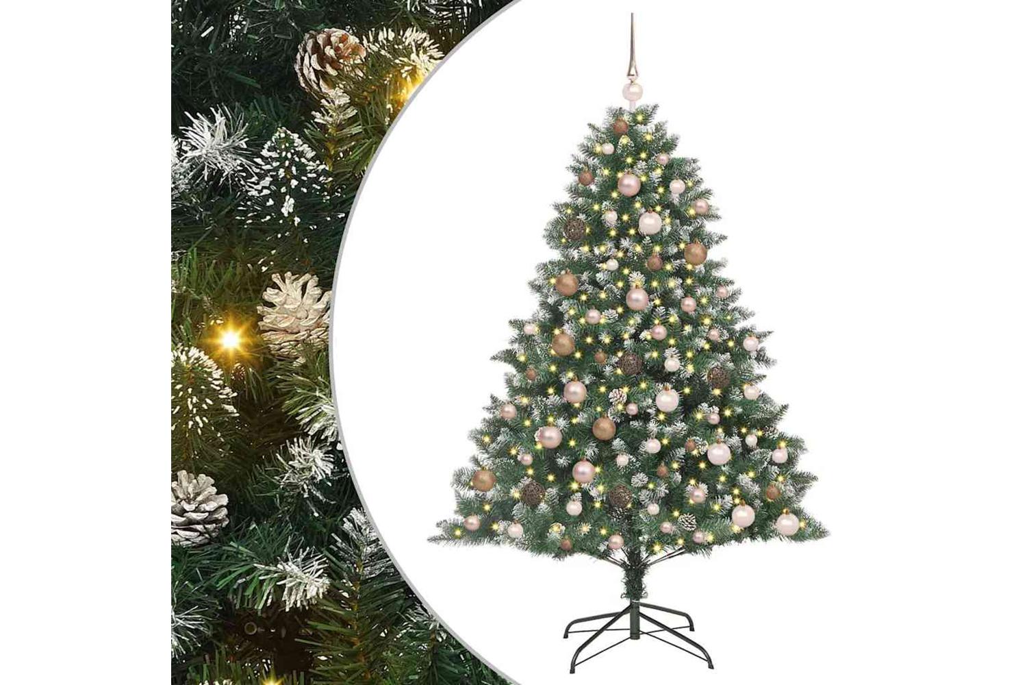 Vidaxl Artificial Christmas Tree With Stand Green 126 X 126 X 180 Cm