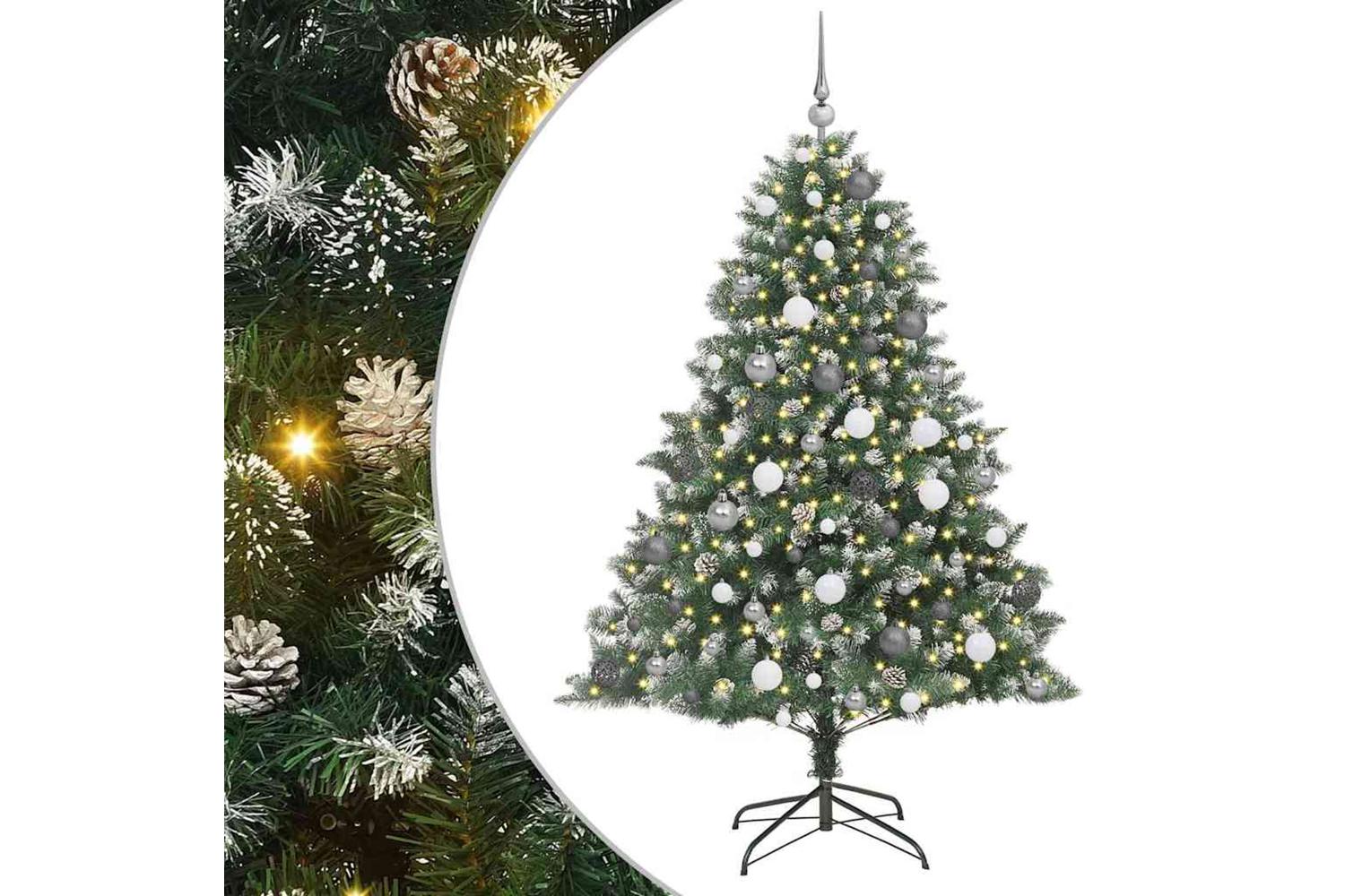 Vidaxl Artificial Christmas Tree With Stand Green 126 X 126 X 180 Cm