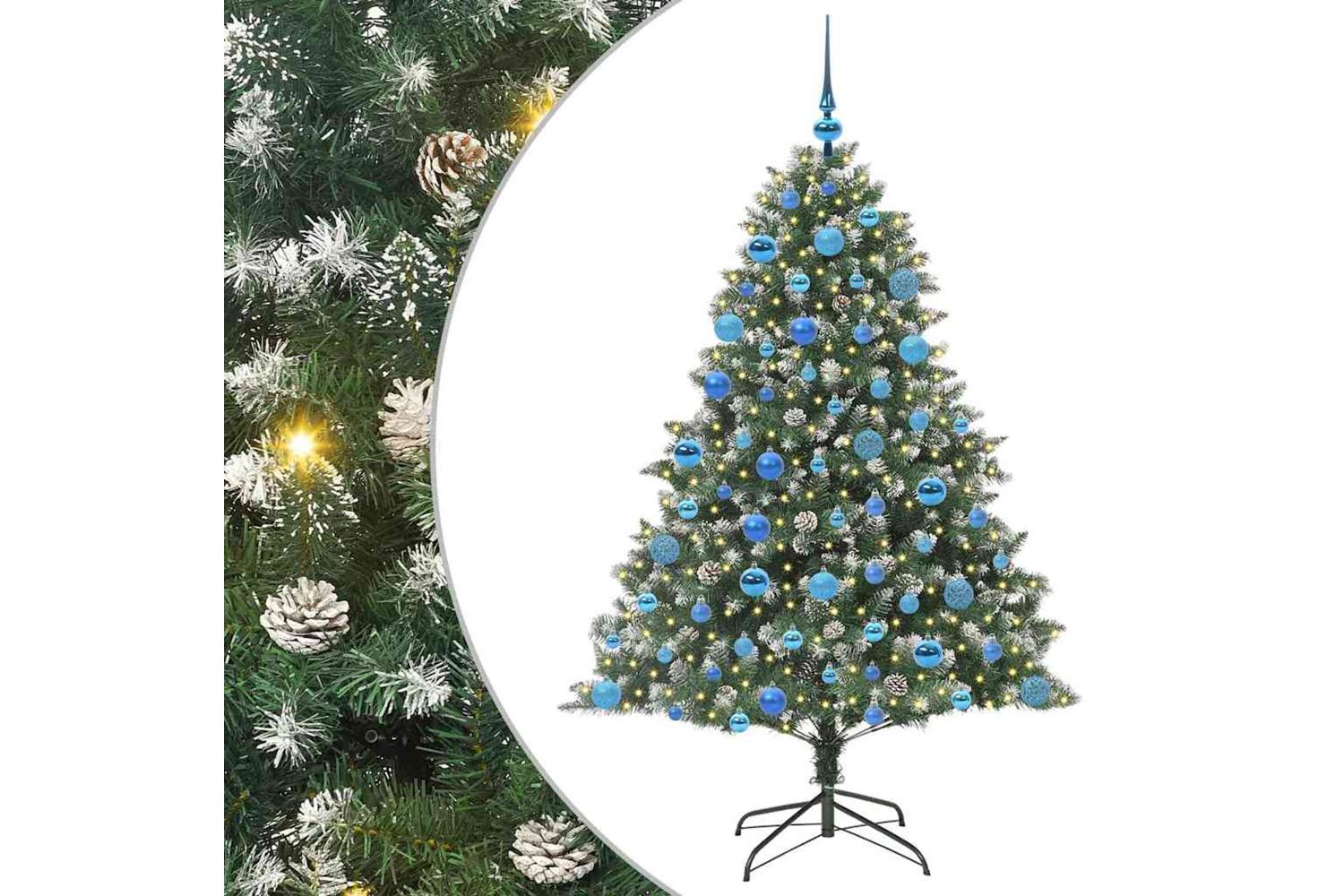 Vidaxl Artificial Christmas Tree With Stand Green 126 X 126 X 180 Cm
