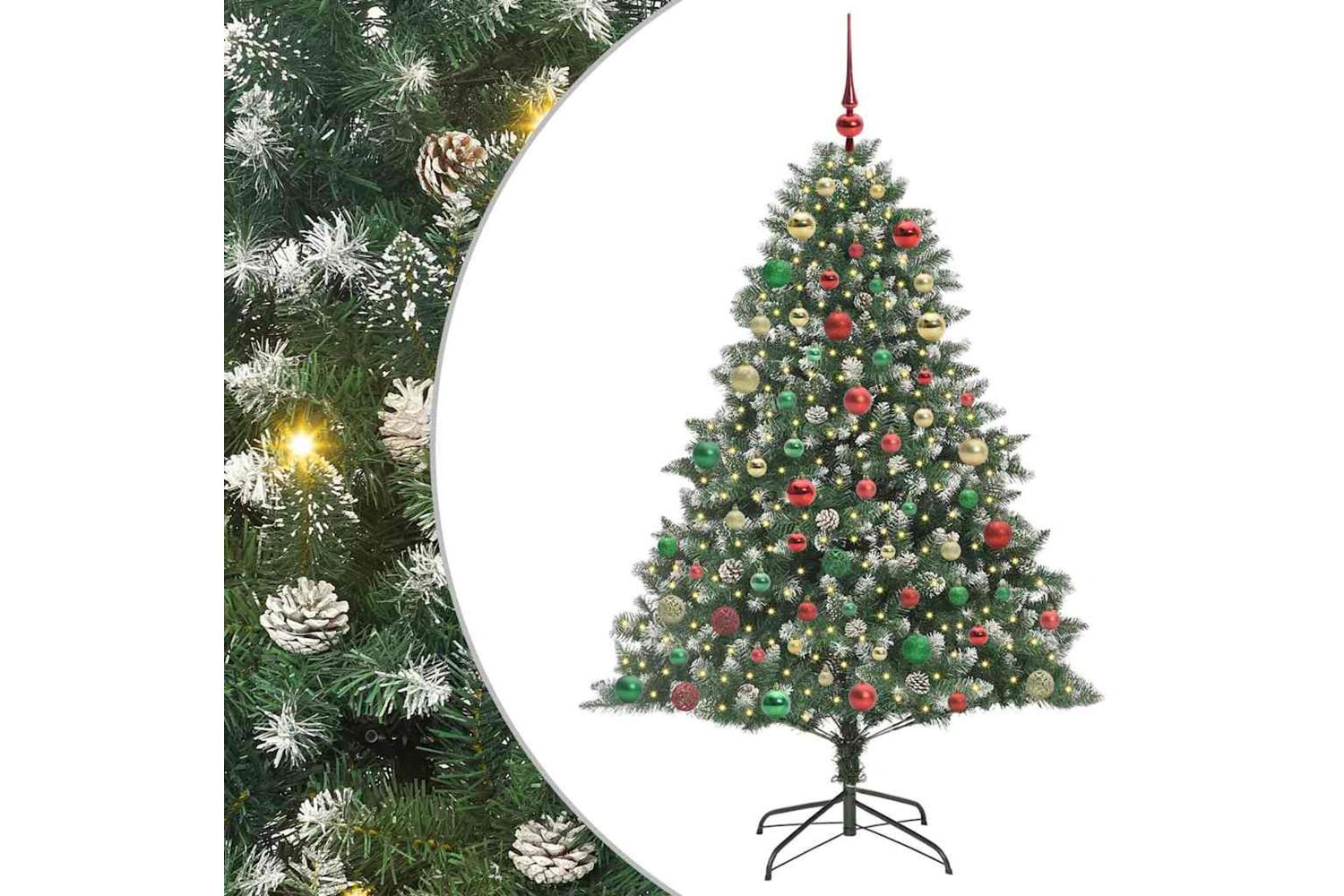 Vidaxl Artificial Christmas Tree With Stand Green 126 X 126 X 180 Cm