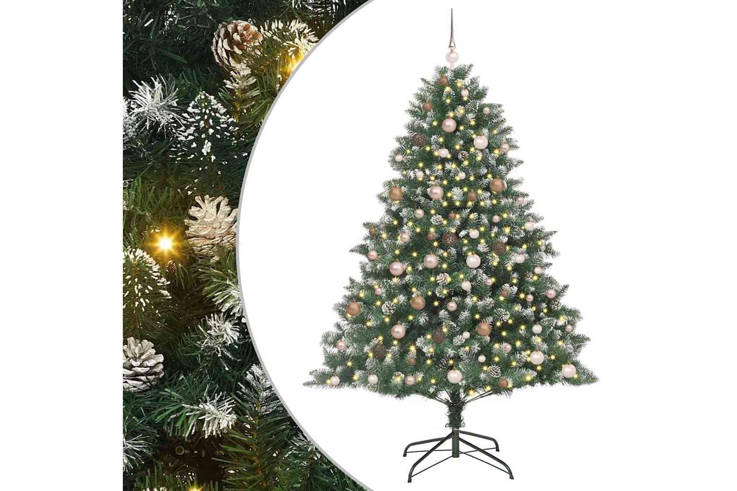 Vidaxl Artificial Christmas Tree With Stand Green 140 X 140 X 210 Cm