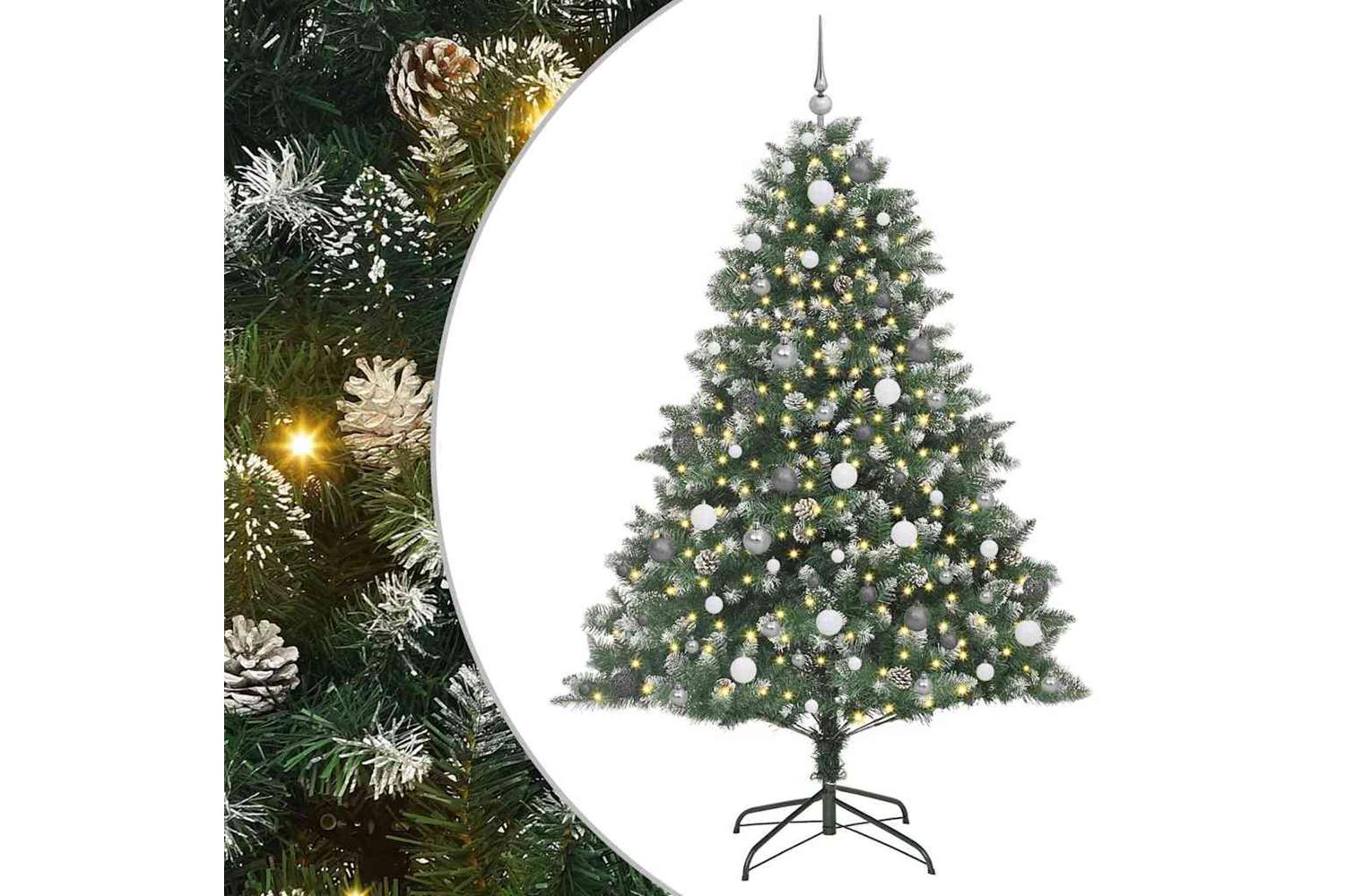 Vidaxl Artificial Christmas Tree With Stand Green 140 X 140 X 210 Cm