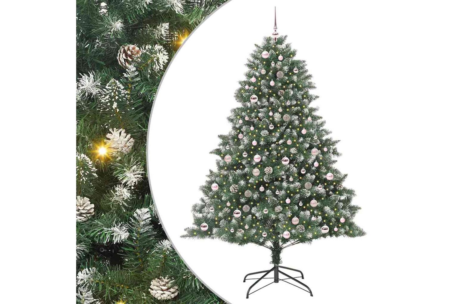 Vidaxl Artificial Christmas Tree With Stand Green 140 X 140 X 210 Cm