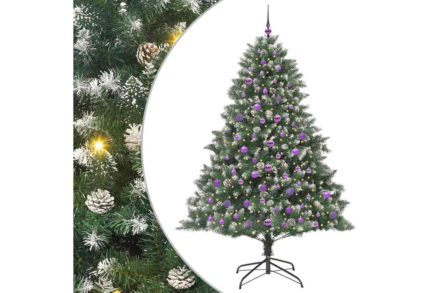 Vidaxl Artificial Christmas Tree With Stand Green 140 X 140 X 210 Cm