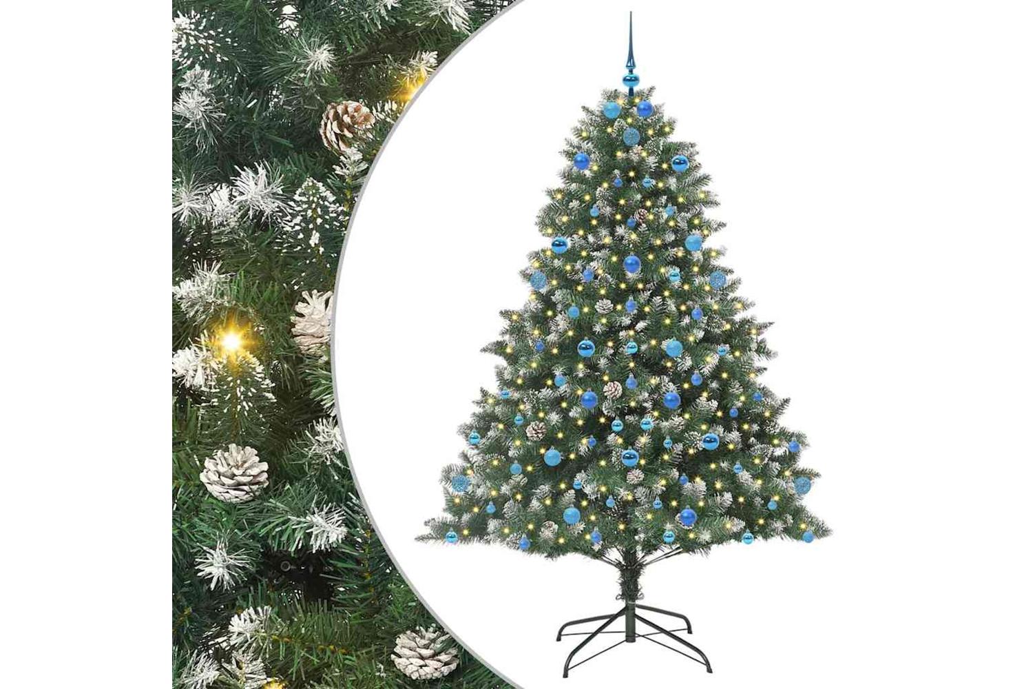 Vidaxl Artificial Christmas Tree With Stand Green 140 X 140 X 210 Cm
