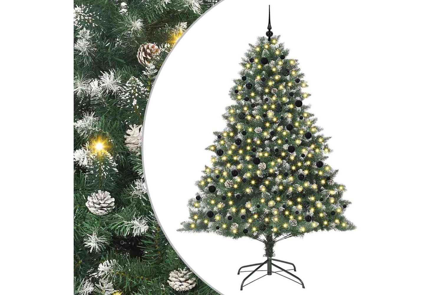 Vidaxl Artificial Christmas Tree With Stand Green 160 X 160 X 240 Cm