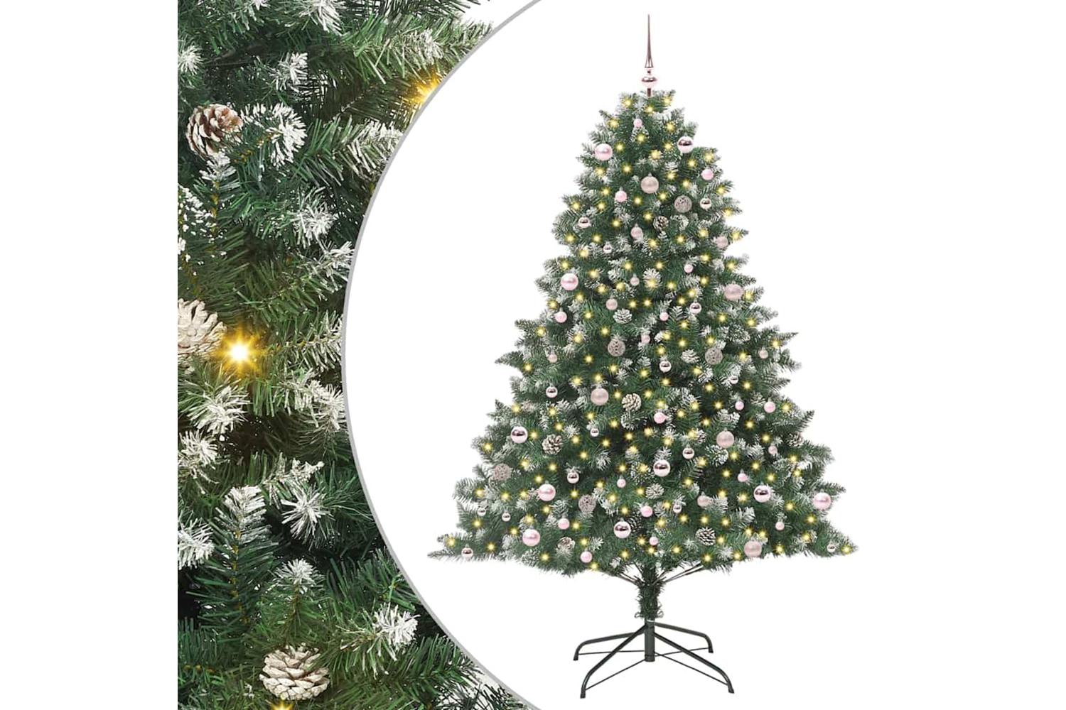 Vidaxl Artificial Christmas Tree With Stand Green 160 X 160 X 240 Cm