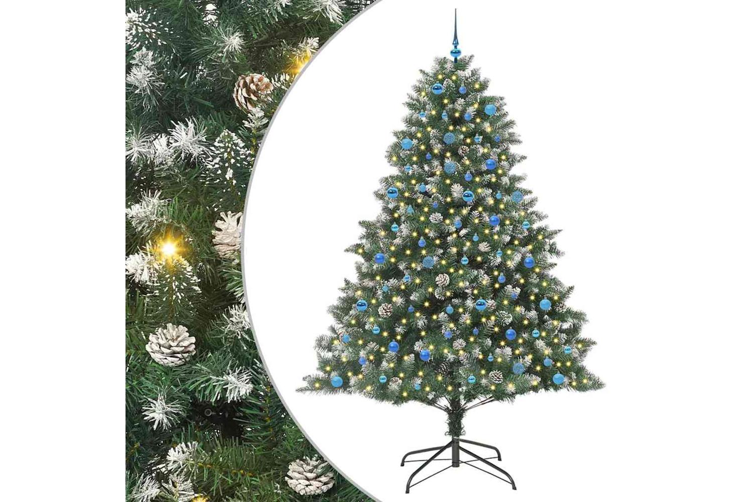 Vidaxl Artificial Christmas Tree With Stand Green 160 X 160 X 240 Cm