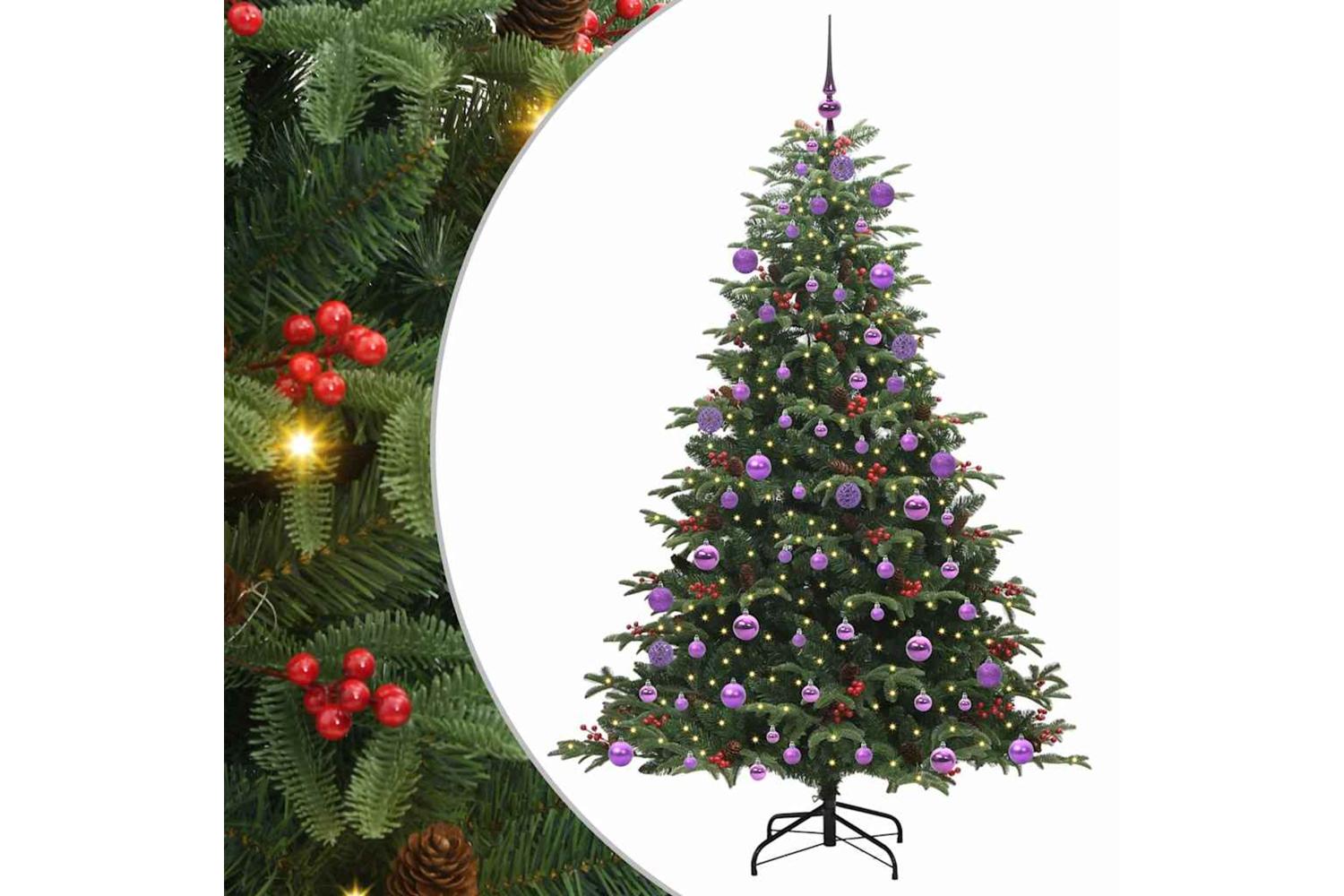 Vidaxl Artificial Christmas Tree With 300 Leds With Stand Green 180 Cm