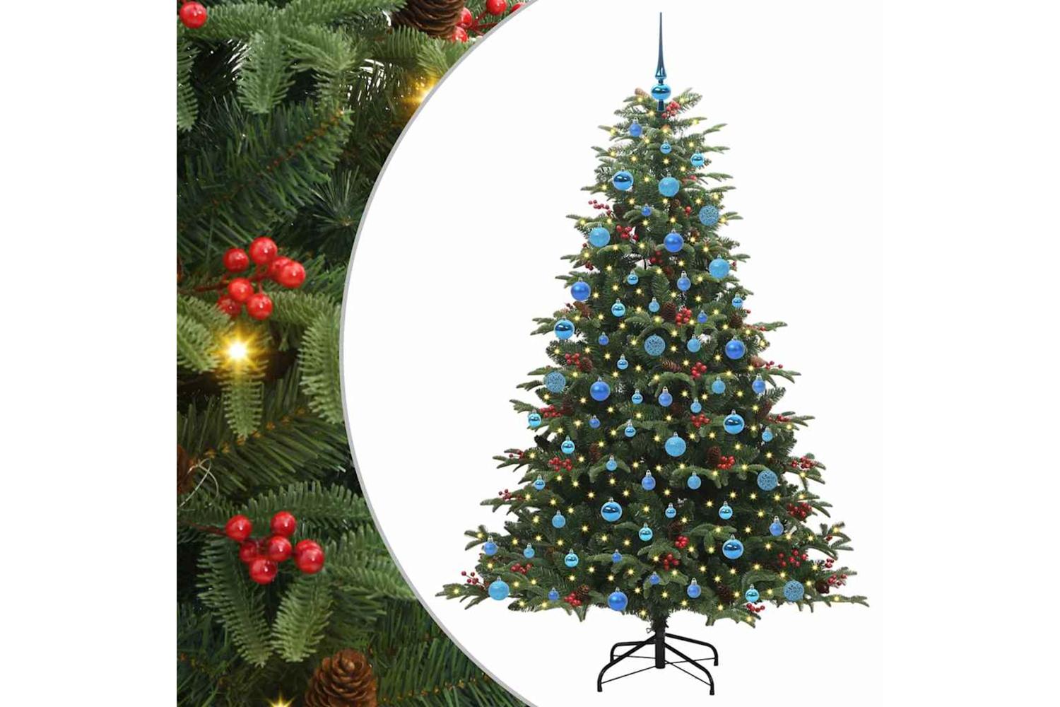 Vidaxl Artificial Christmas Tree With 300 Leds With Stand Green 180 Cm