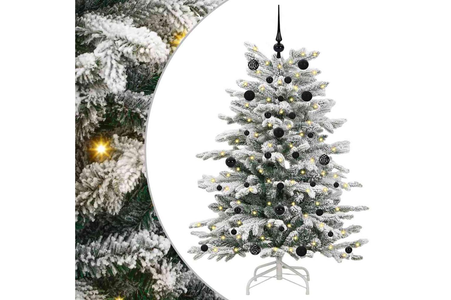 Vidaxl Artificial Hinged Christmas Tree White 150 Cm Pe And Pvc