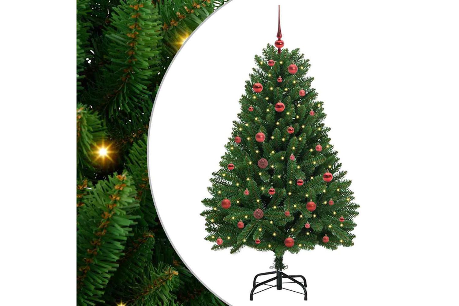 Vidaxl Artificial Christmas Tree With Stand Green 150 Cm Pvc And Metal