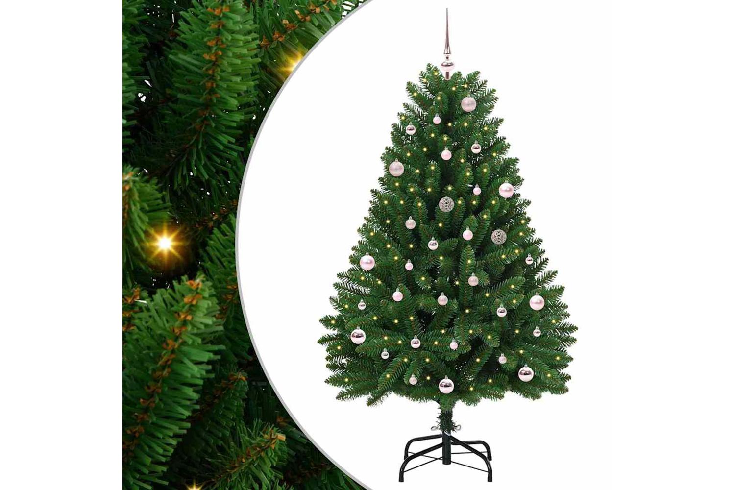Vidaxl Artificial Christmas Tree With Stand Green 150 Cm Pvc And Metal