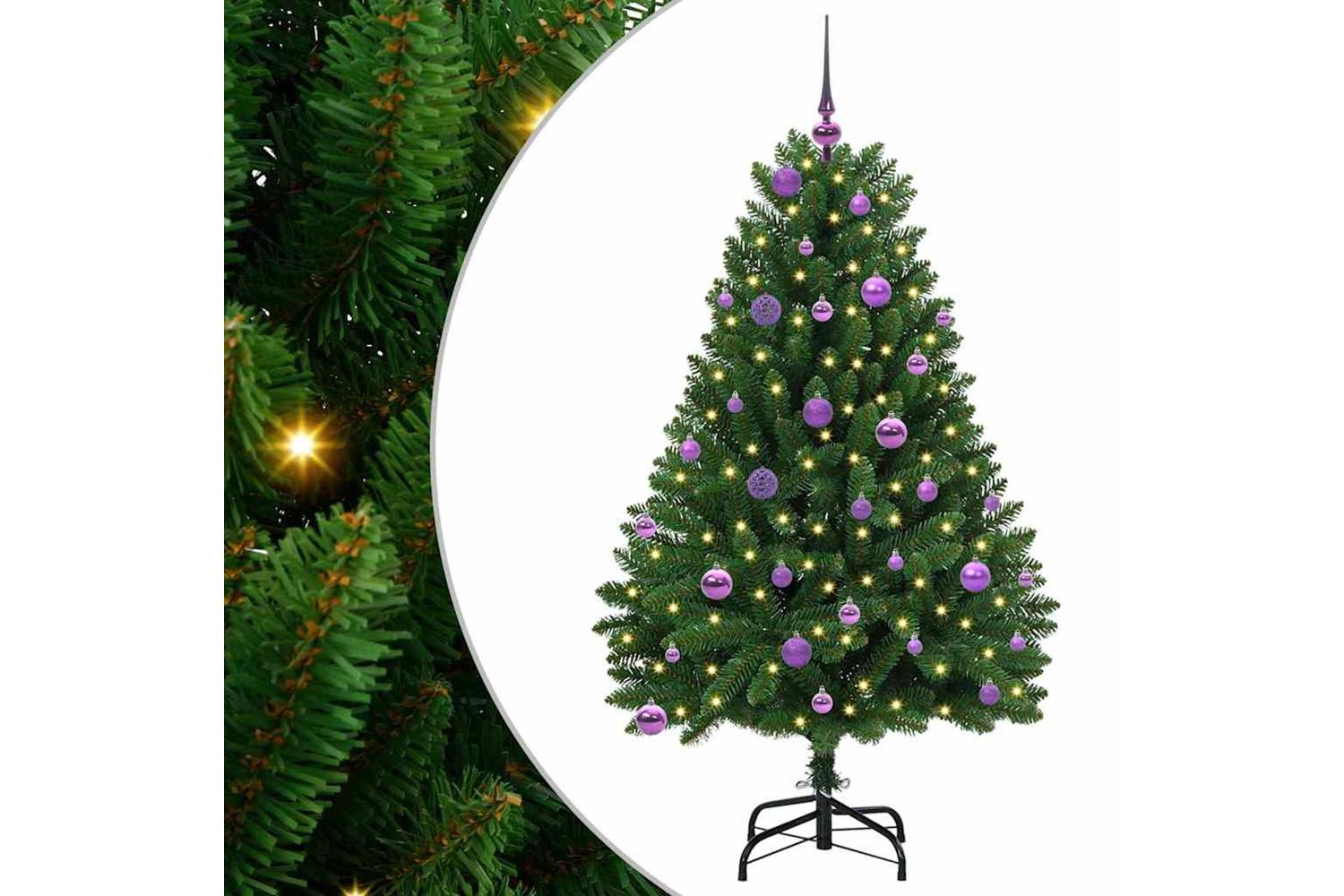 Vidaxl Artificial Christmas Tree With Stand Green 150 Cm Pvc And Metal