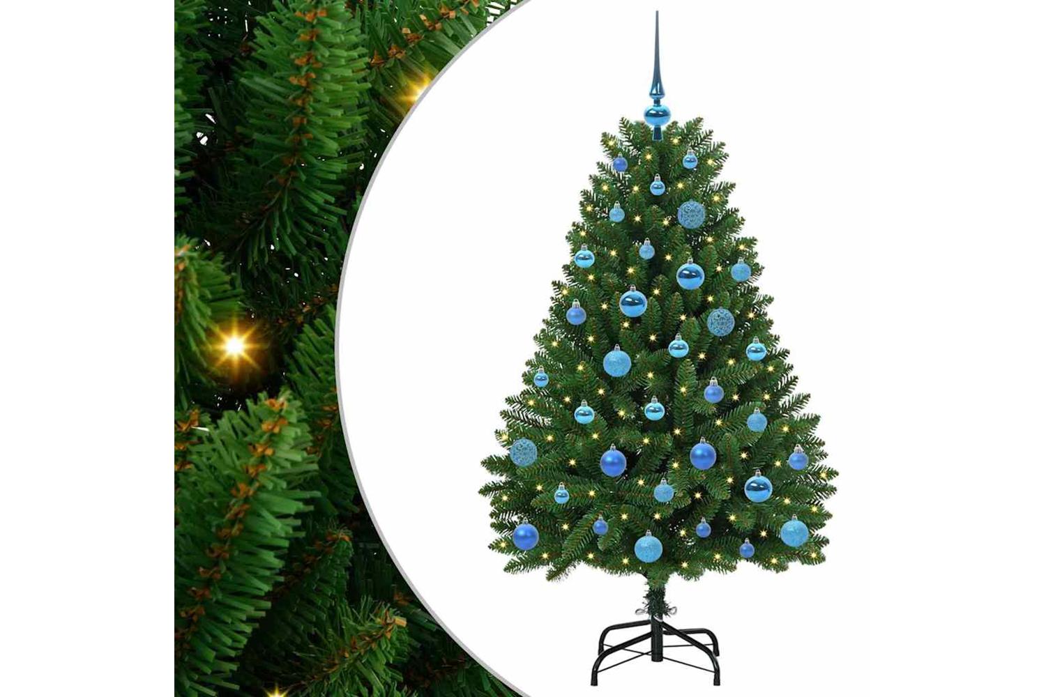 Vidaxl Artificial Christmas Tree With Stand Green 150 Cm Pvc And Metal