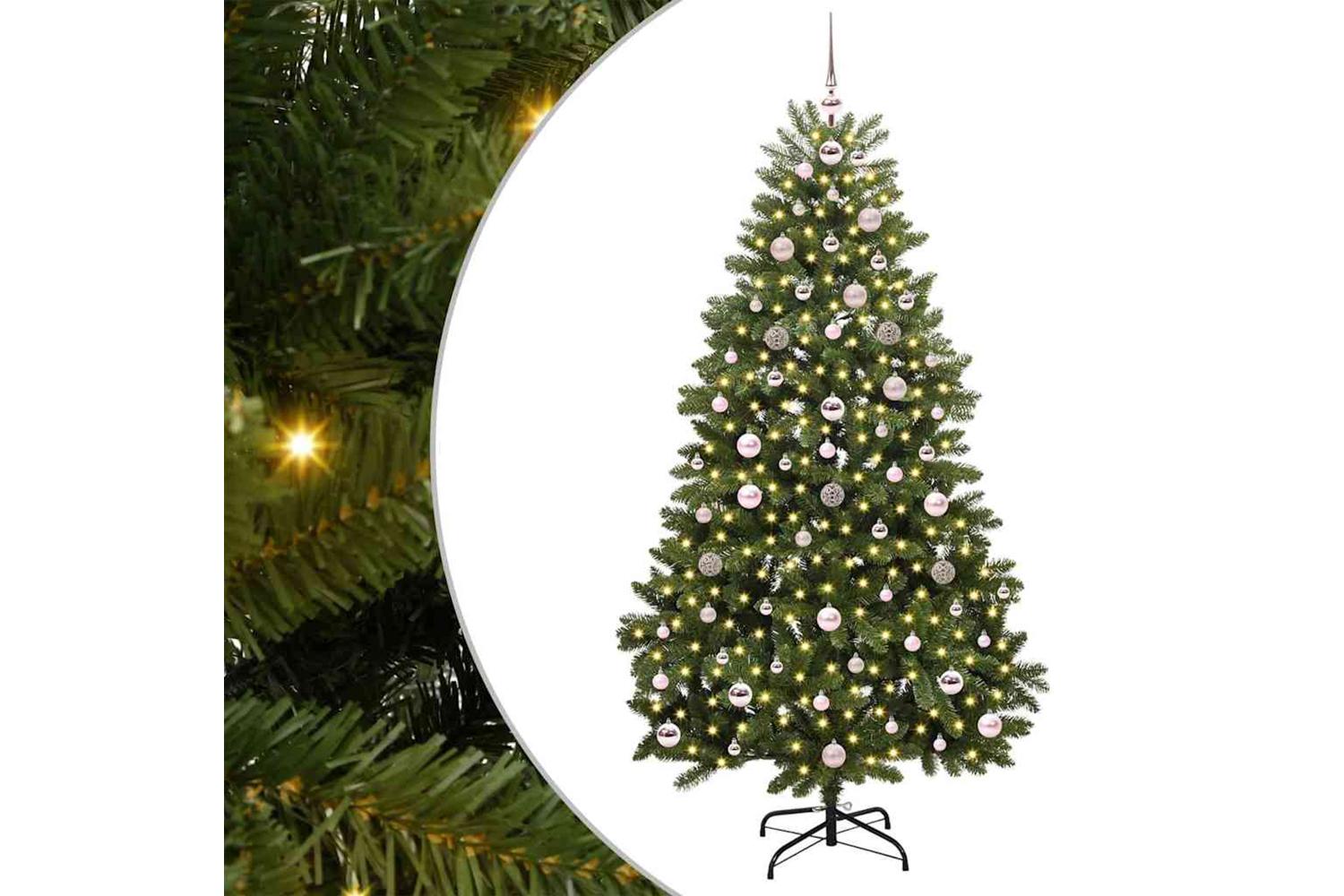 Vidaxl Artificial Christmas Tree With Stand Green 180 Cm Pvc And Metal